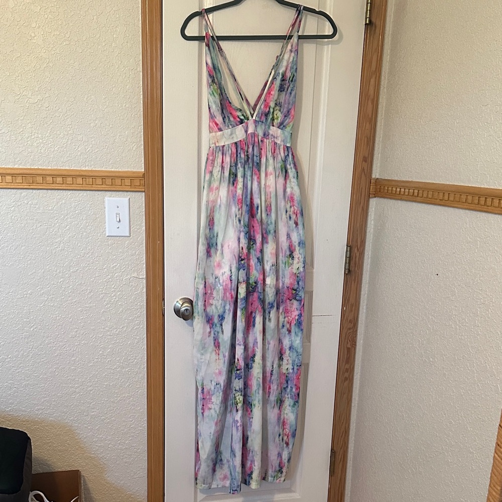 Maxi Dress with V-Neck